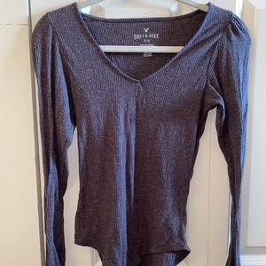 Gray American Eagle Body suit